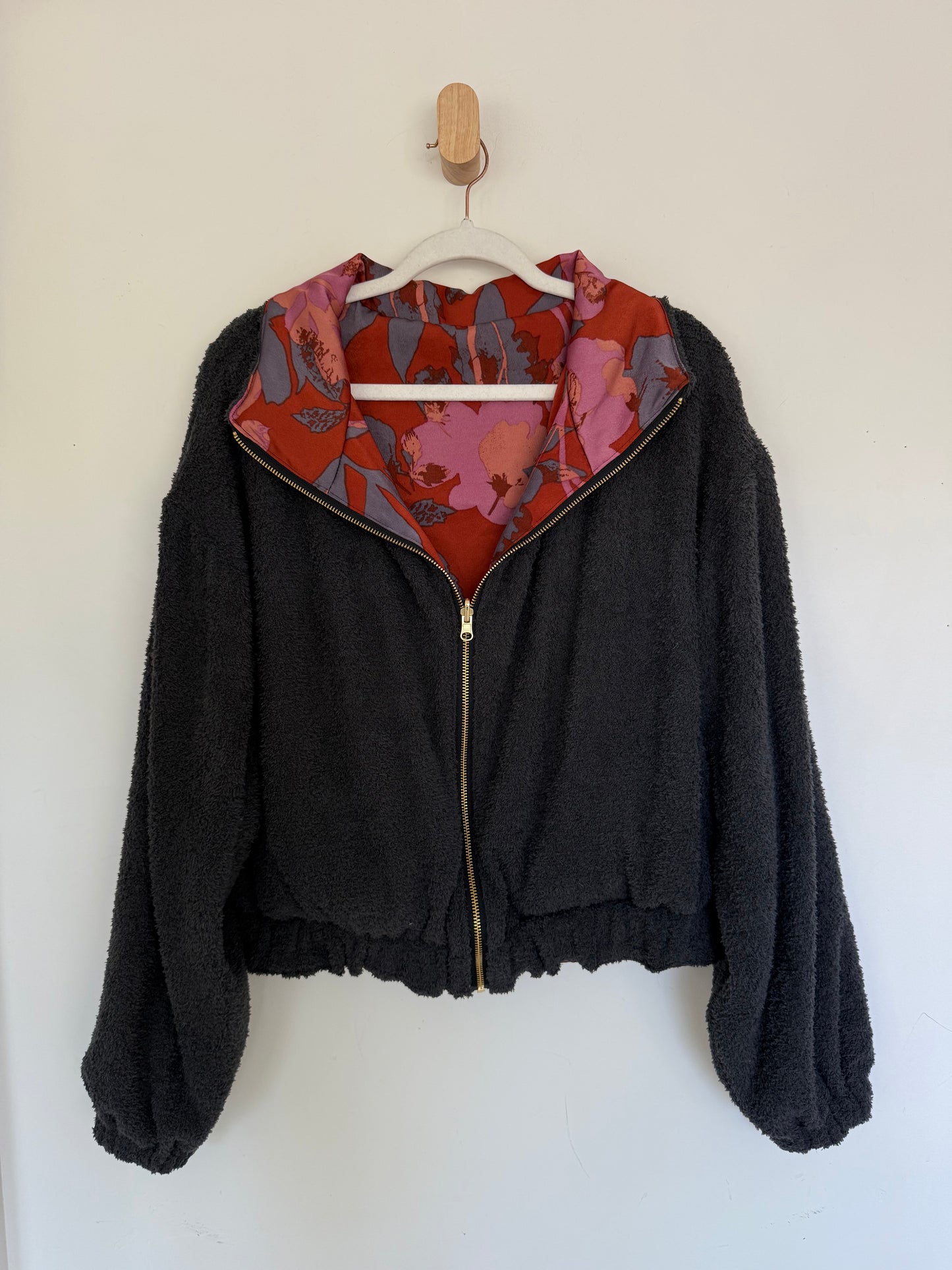 Reversible Upcycled Jacket - Cozy, Oversized & Handmade in San Diego