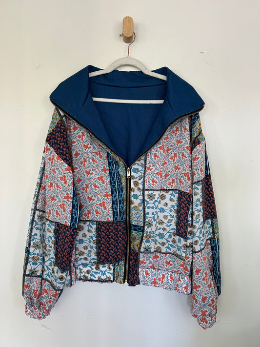 Reversible Upcycled Jacket - Cozy, Oversized & Handmade in San Diego