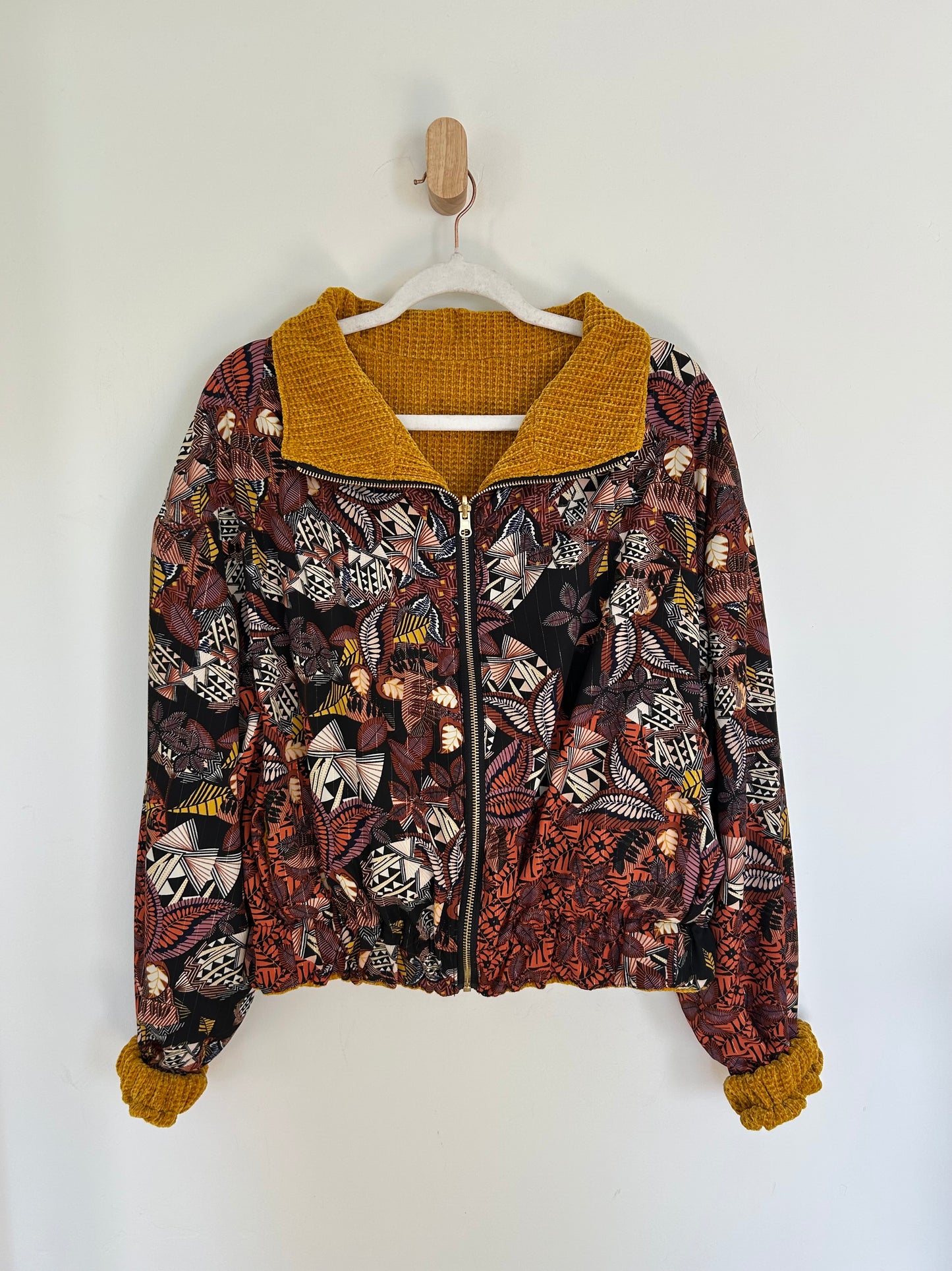 Reversible Upcycled Jacket - Cozy, Oversized & Handmade in San Diego