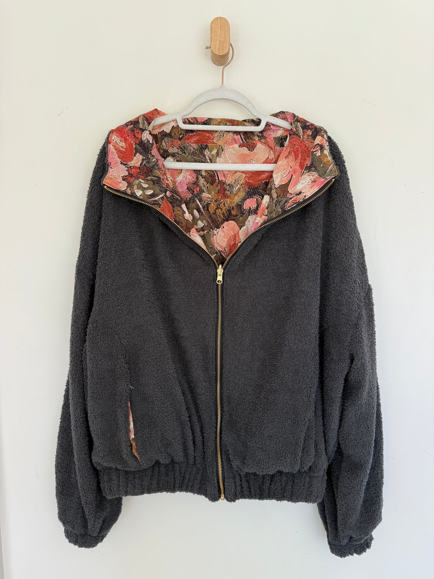 Reversible Upcycled Jacket - Cozy, Oversized & Handmade in San Diego