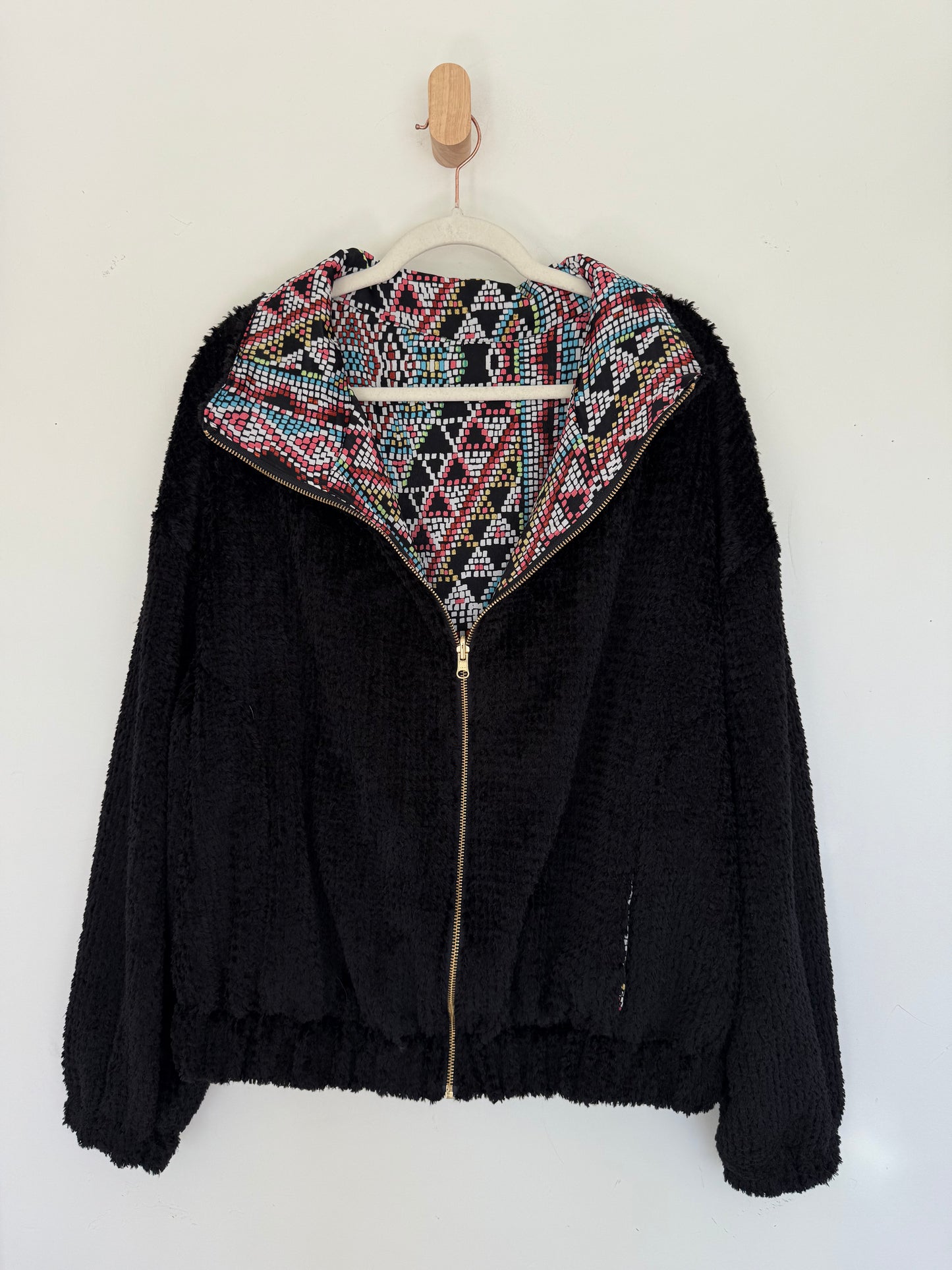 Reversible Upcycled Jacket - Cozy, Oversized & Handmade in San Diego