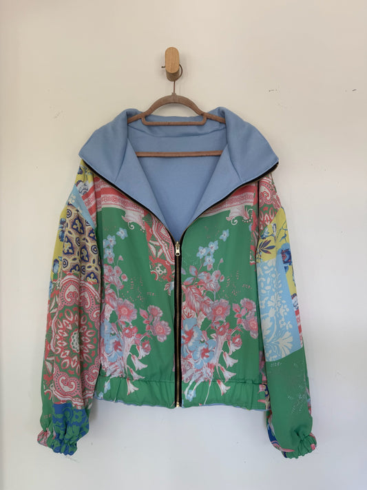 Reversible Upcycled Jacket - Cozy, Oversized & Handmade in San Diego