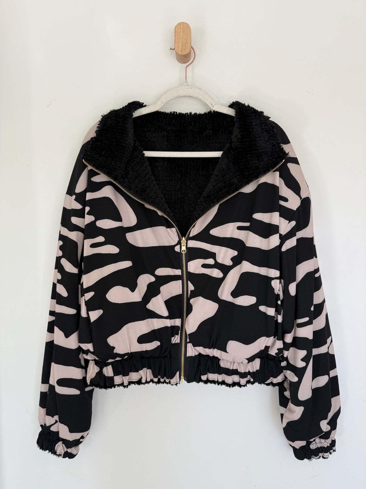 Reversible Upcycled Jacket - Cozy, Oversized & Handmade in San Diego