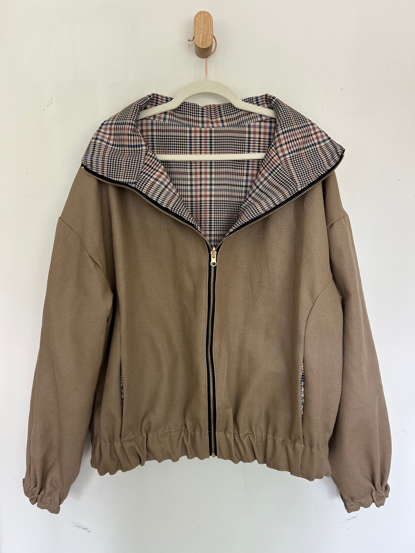 Reversible Upcycled Jacket - Cozy, Oversized & Handmade in San Diego