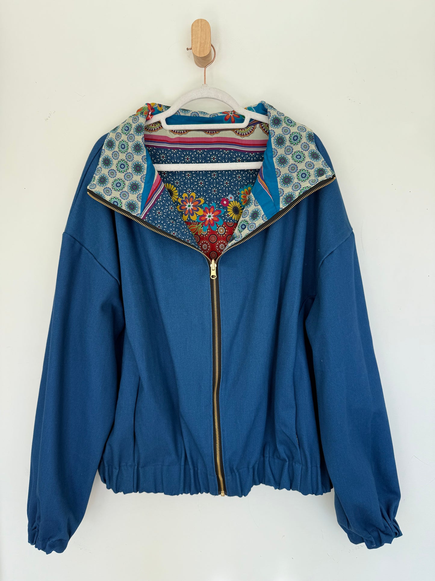 Reversible Upcycled Jacket - Cozy, Oversized & Handmade in San Diego