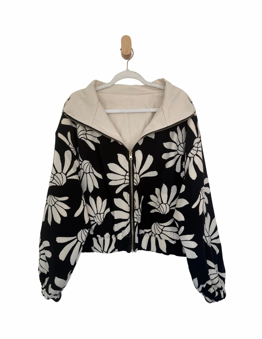 Reversible Upcycled Jacket - Cozy, Oversized & Handmade in San Diego