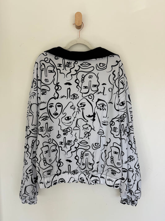 Reversible Upcycled Jacket - Cozy, Oversized & Handmade in San Diego