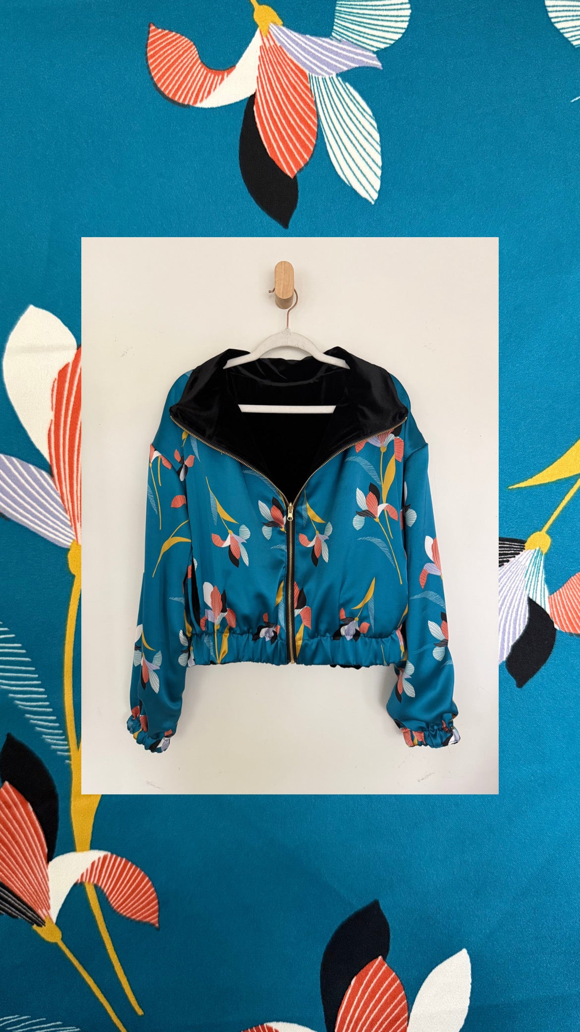 Reversible Upcycled Jacket - Cozy, Oversized & Handmade in San