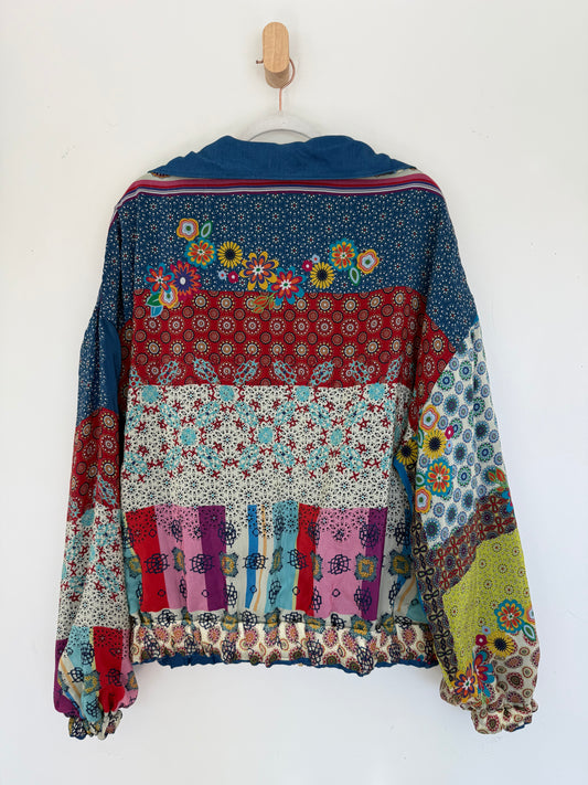 Reversible Upcycled Jacket - Cozy, Oversized & Handmade in San Diego