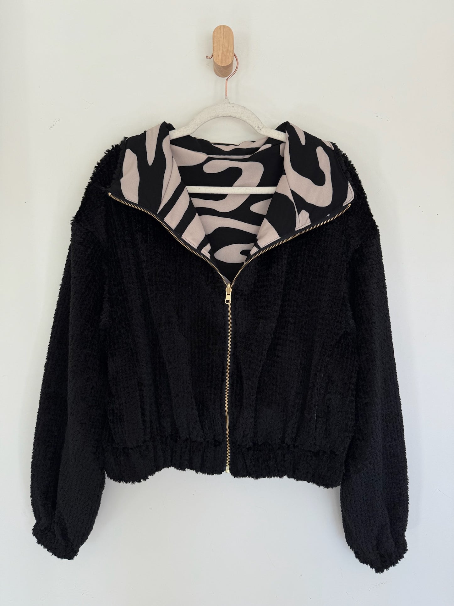 Reversible Upcycled Jacket - Cozy, Oversized & Handmade in San Diego