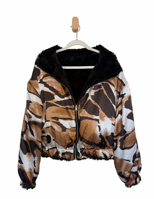 Reversible Upcycled Jacket - Cozy, Oversized & Handmade in San Diego