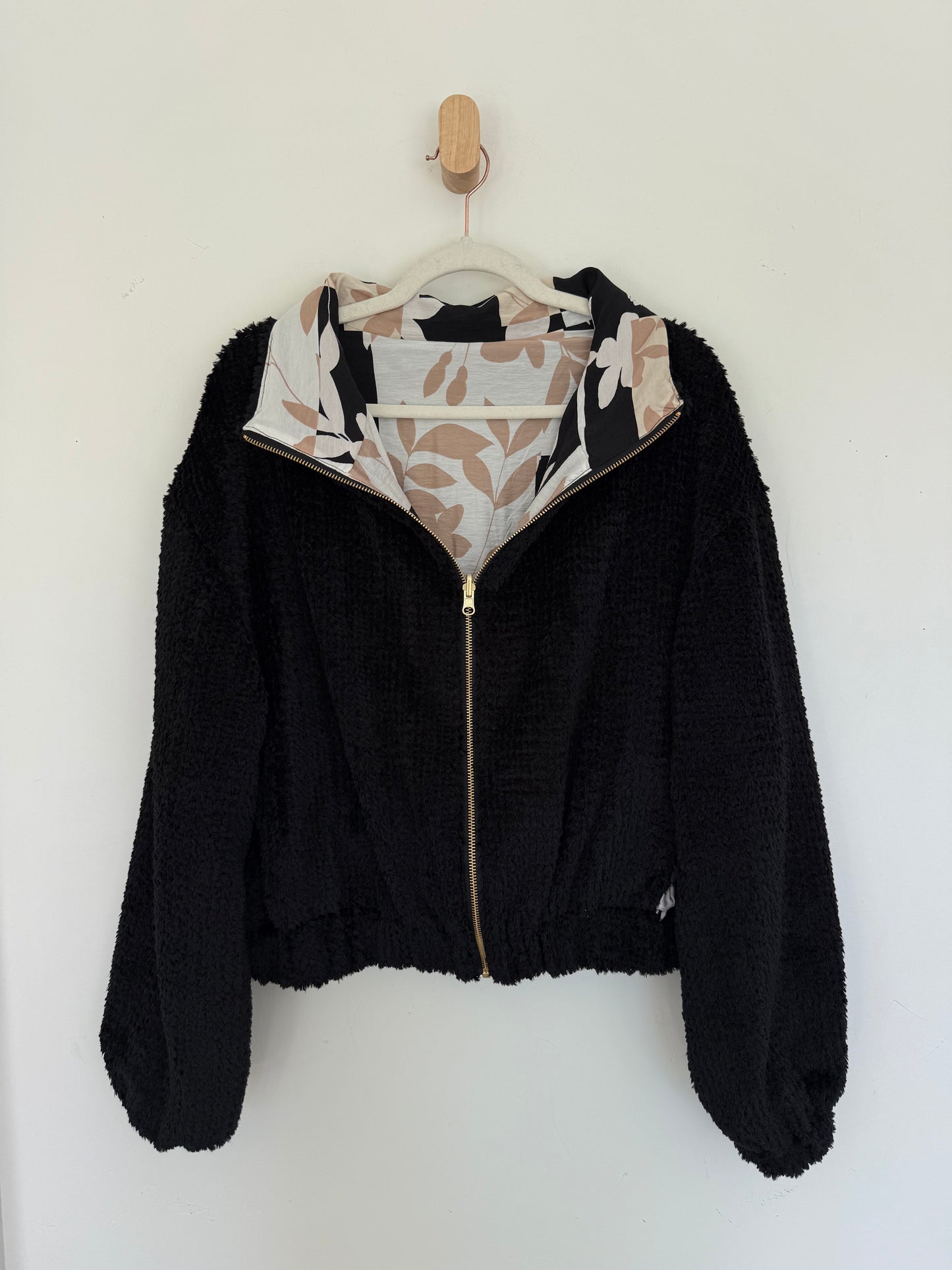 Reversible Upcycled Jacket - Cozy, Oversized & Handmade in San Diego