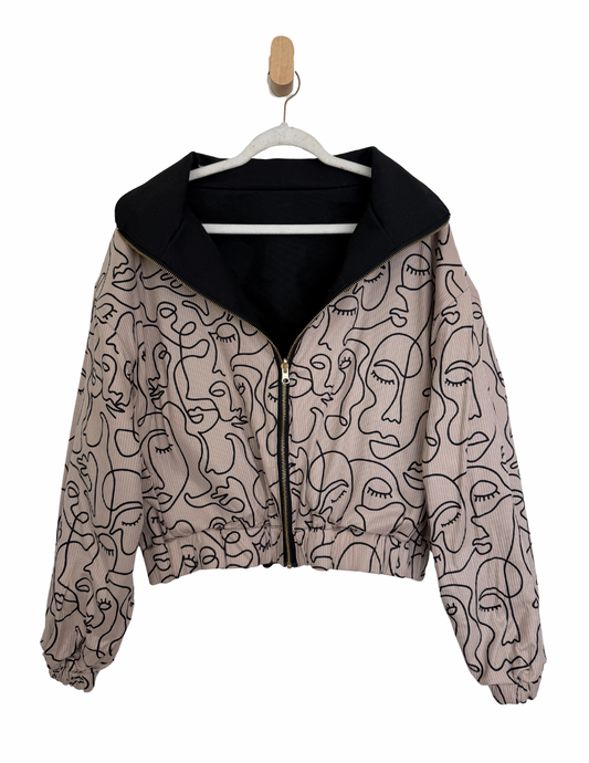Reversible Upcycled Jacket - Cozy, Oversized & Handmade in San Diego