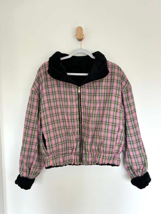 Reversible Upcycled Jacket - Cozy, Oversized & Handmade in San Diego