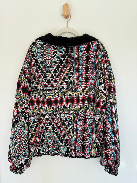 Reversible Upcycled Jacket - Cozy, Oversized & Handmade in San Diego