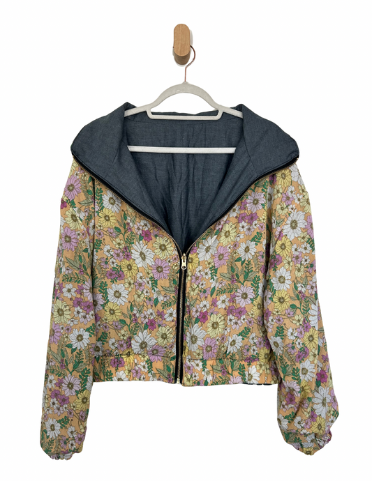 Reversible Upcycled Jacket - Cozy, Oversized & Handmade in San Diego