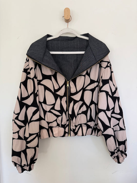 Reversible Upcycled Jacket - Cozy, Oversized & Handmade in San Diego