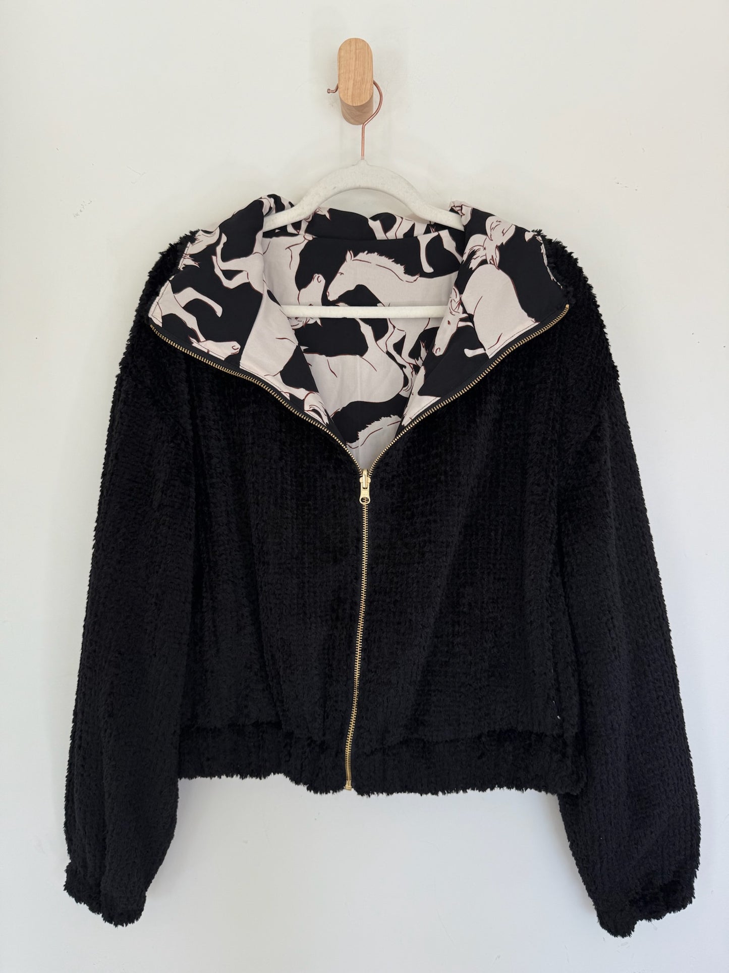Reversible Upcycled Jacket - Cozy, Oversized & Handmade in San Diego