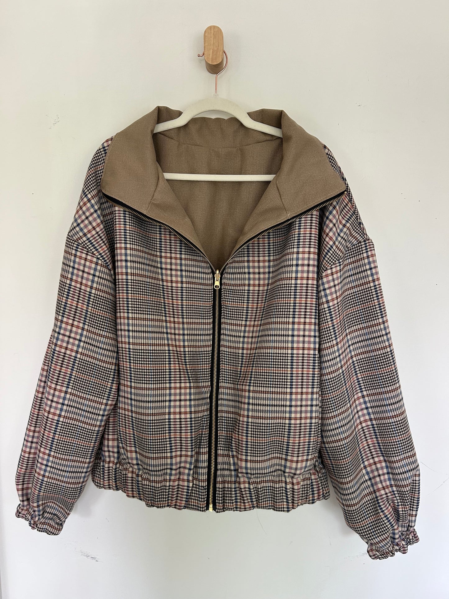 Reversible Upcycled Jacket - Cozy, Oversized & Handmade in San Diego