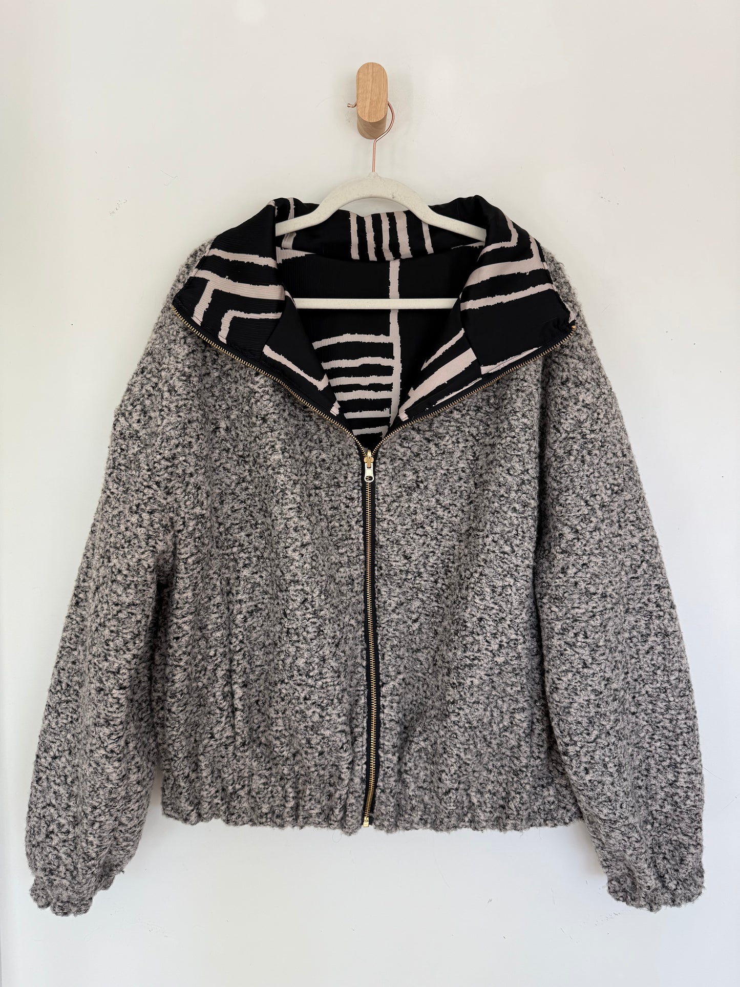 Reversible Upcycled Jacket - Cozy, Oversized & Handmade in San Diego