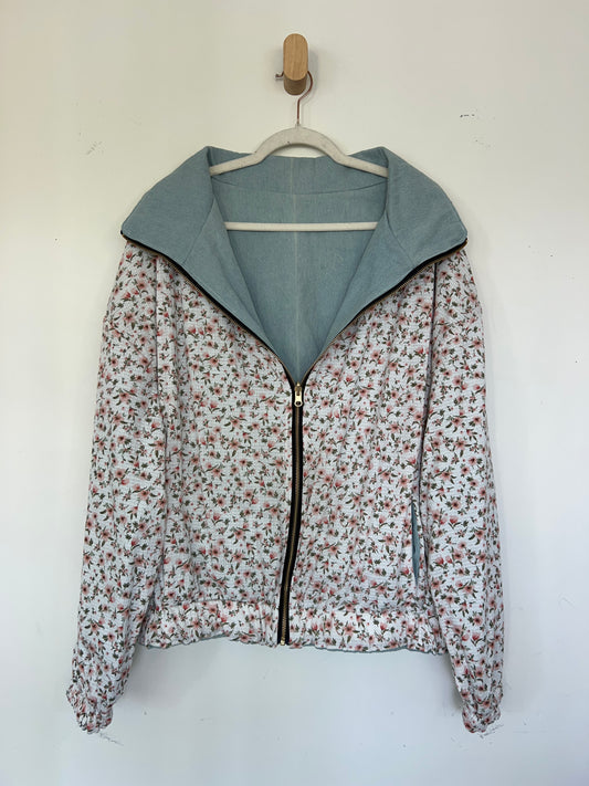 Reversible Upcycled Jacket - Cozy, Oversized & Handmade in San Diego