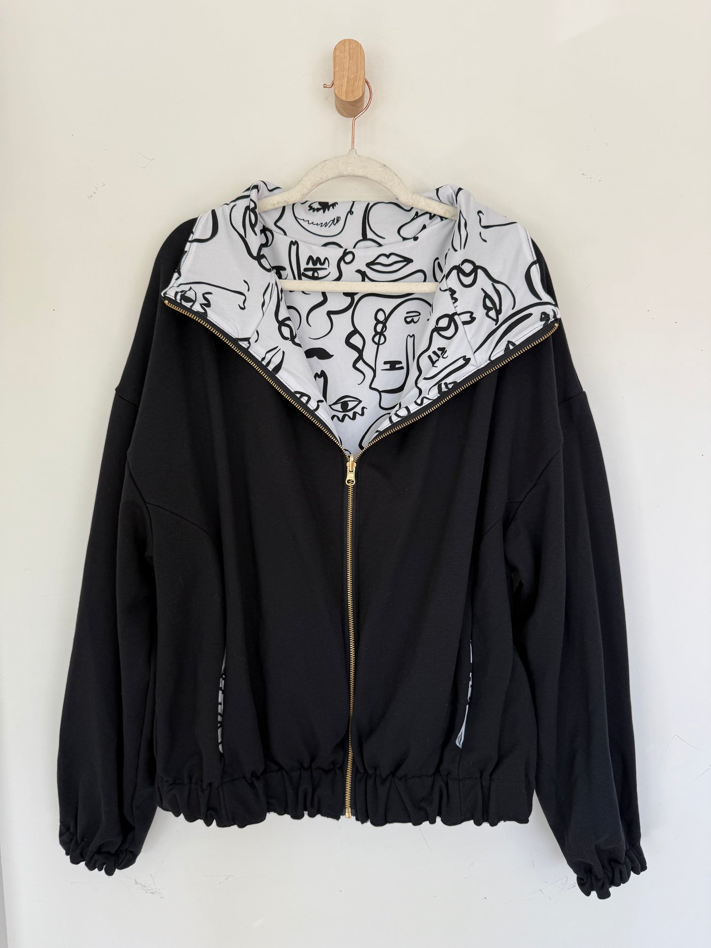 Reversible Upcycled Jacket - Cozy, Oversized & Handmade in San Diego