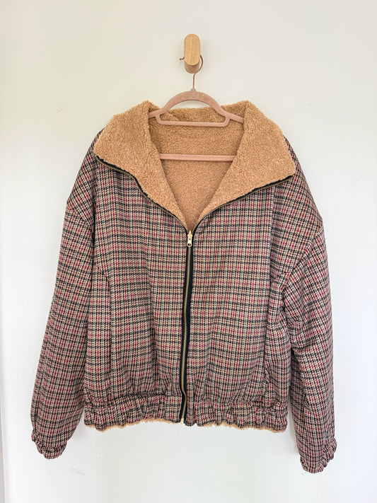 Reversible Upcycled Jacket - Cozy, Oversized & Handmade in San Diego