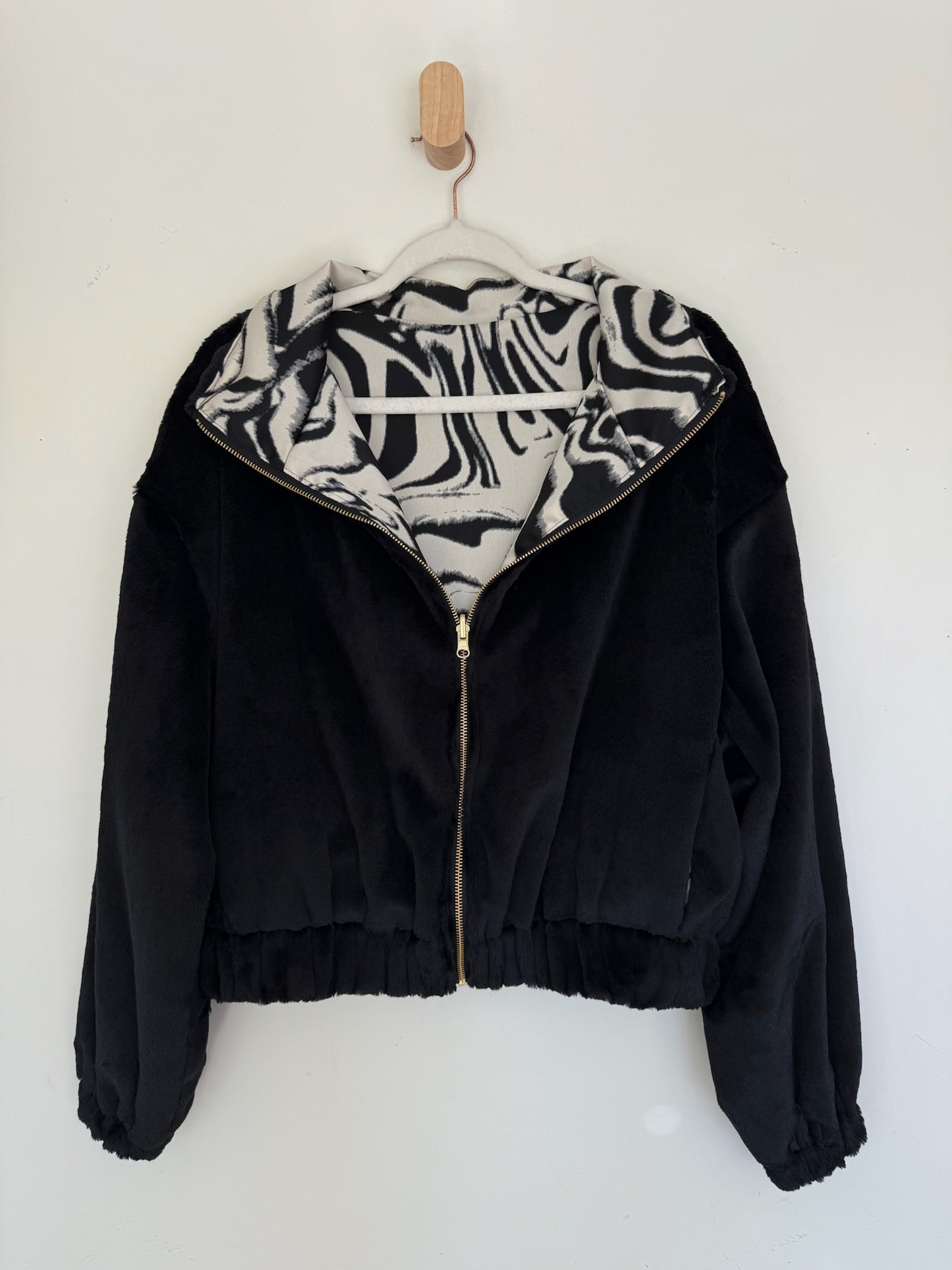 Reversible Upcycled Jacket - Cozy, Oversized & Handmade in San Diego