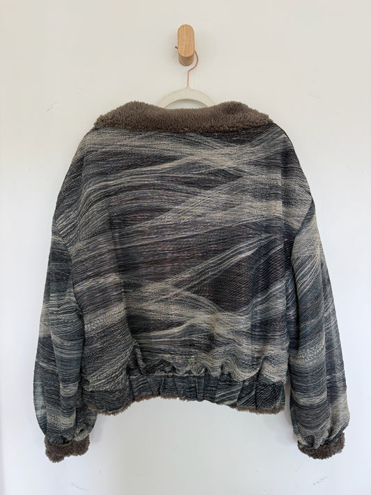 Reversible Upcycled Jacket - Cozy, Oversized & Handmade in San Diego