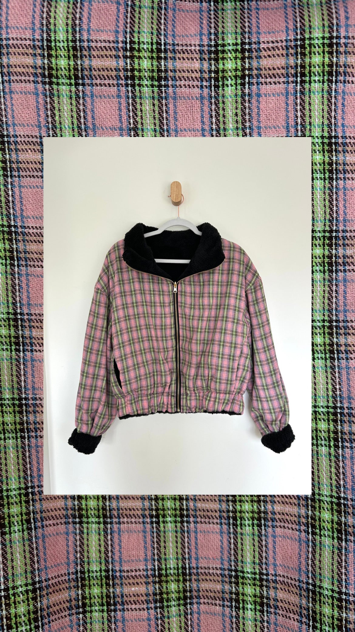 Reversible Upcycled Jacket - Cozy, Oversized & Handmade in San