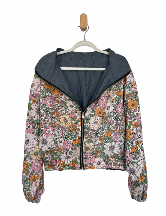 Reversible Upcycled Jacket - Cozy, Oversized & Handmade in San Diego