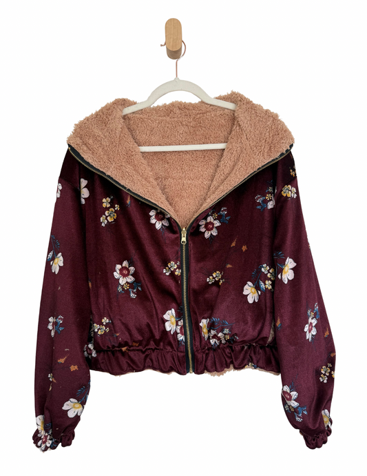 Reversible Upcycled Jacket - Cozy, Oversized & Handmade in San Diego