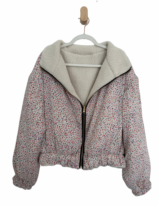 Reversible Upcycled Jacket - Cozy, Oversized & Handmade in San Diego