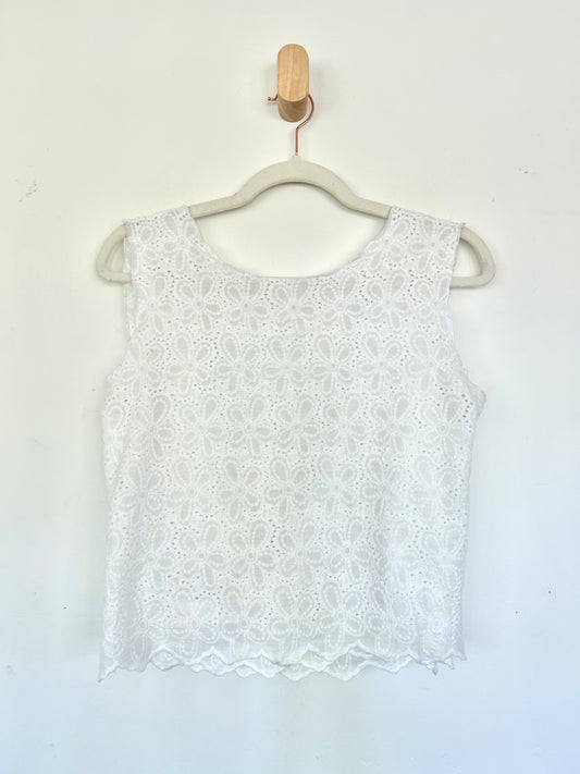 Ivory Eyelet Top