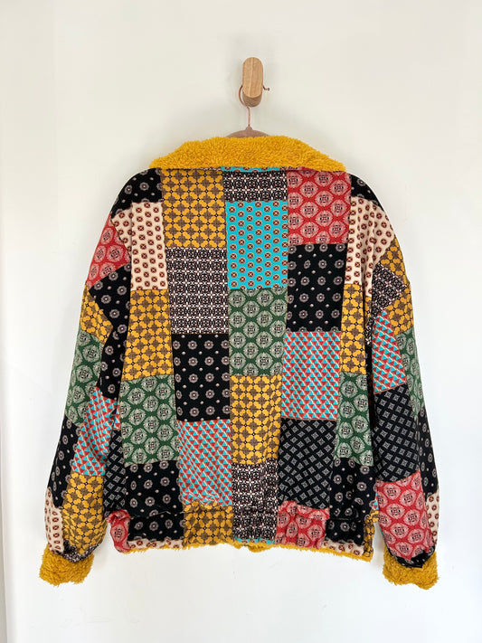 Reversible Upcycled Jacket - Cozy, Oversized & Handmade in San Diego