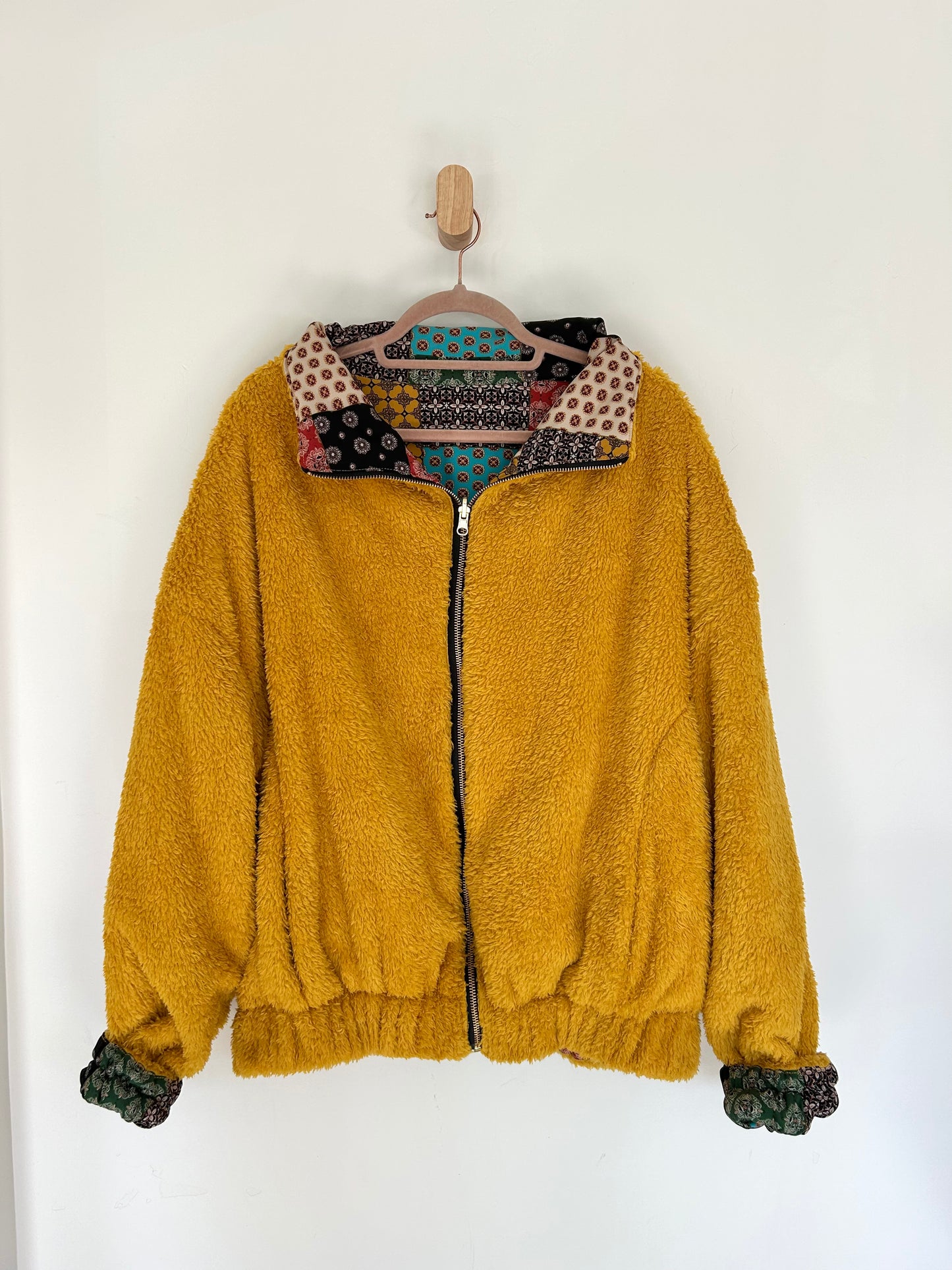 Reversible Upcycled Jacket - Cozy, Oversized & Handmade in San Diego