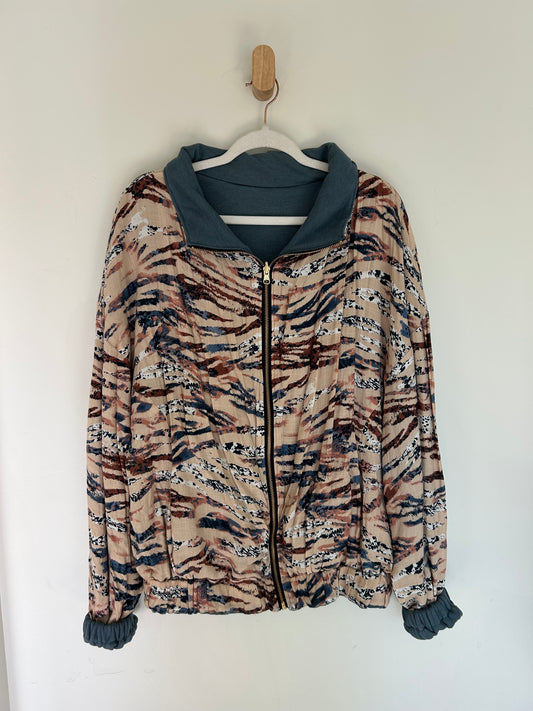 Reversible Upcycled Jacket - Cozy, Oversized & Handmade in San Diego