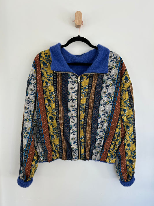 Reversible Upcycled Jacket - Cozy, Oversized & Handmade in San Diego