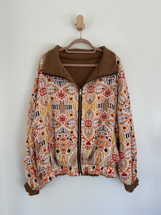 Reversible Upcycled Jacket - Cozy, Oversized & Handmade in San Diego