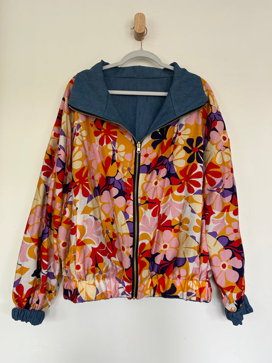 Reversible Upcycled Jacket - Cozy, Oversized & Handmade in San Diego