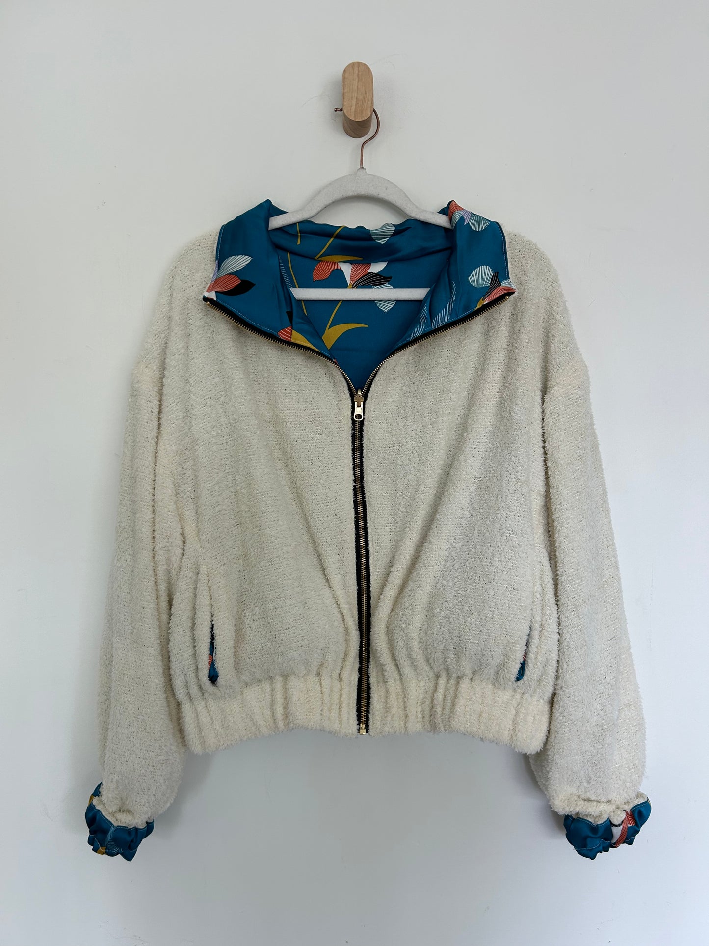 Reversible Upcycled Jacket - Cozy, Oversized & Handmade in San Diego