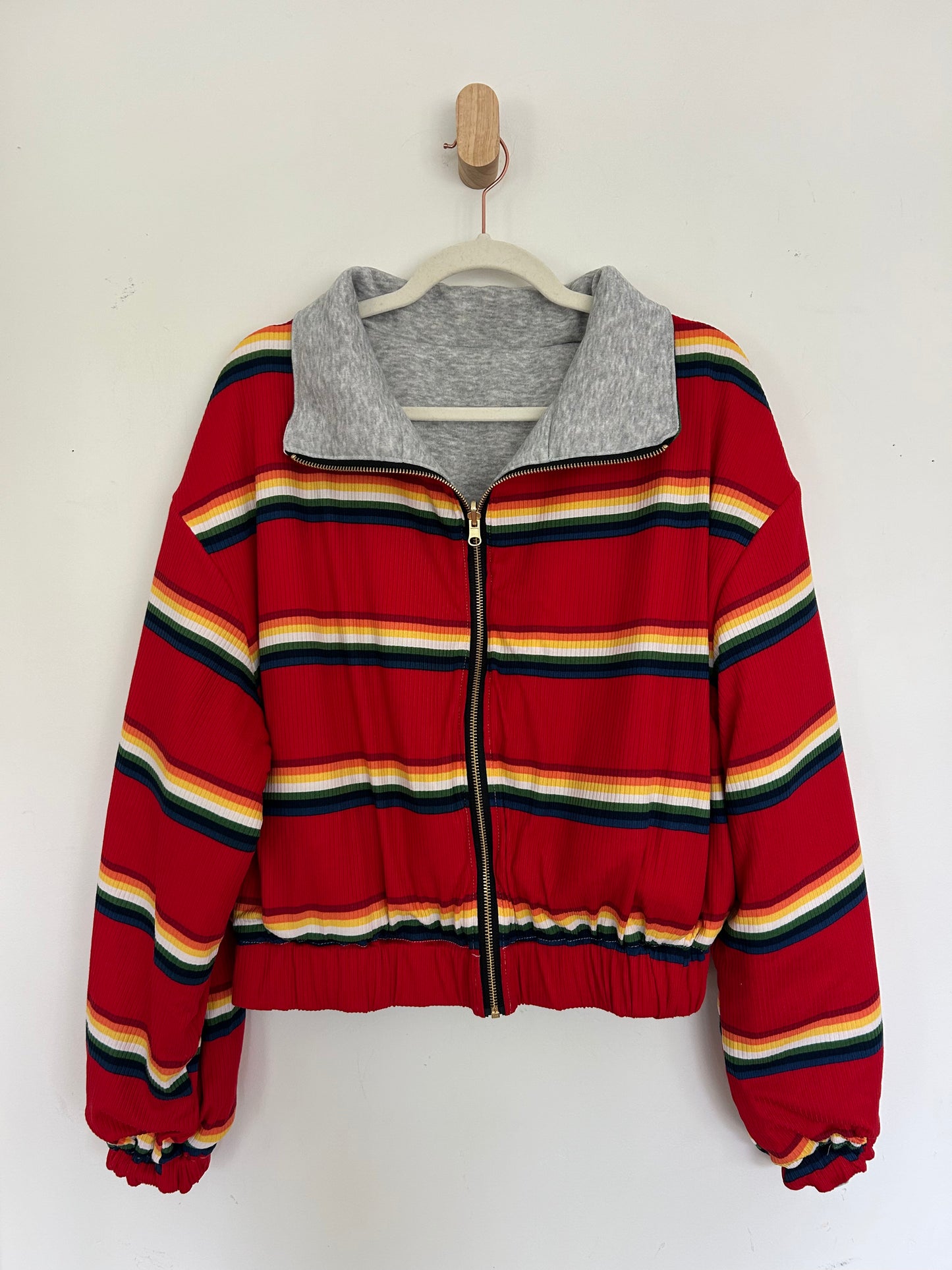 Reversible Upcycled Jacket - Cozy, Oversized & Handmade in San Diego