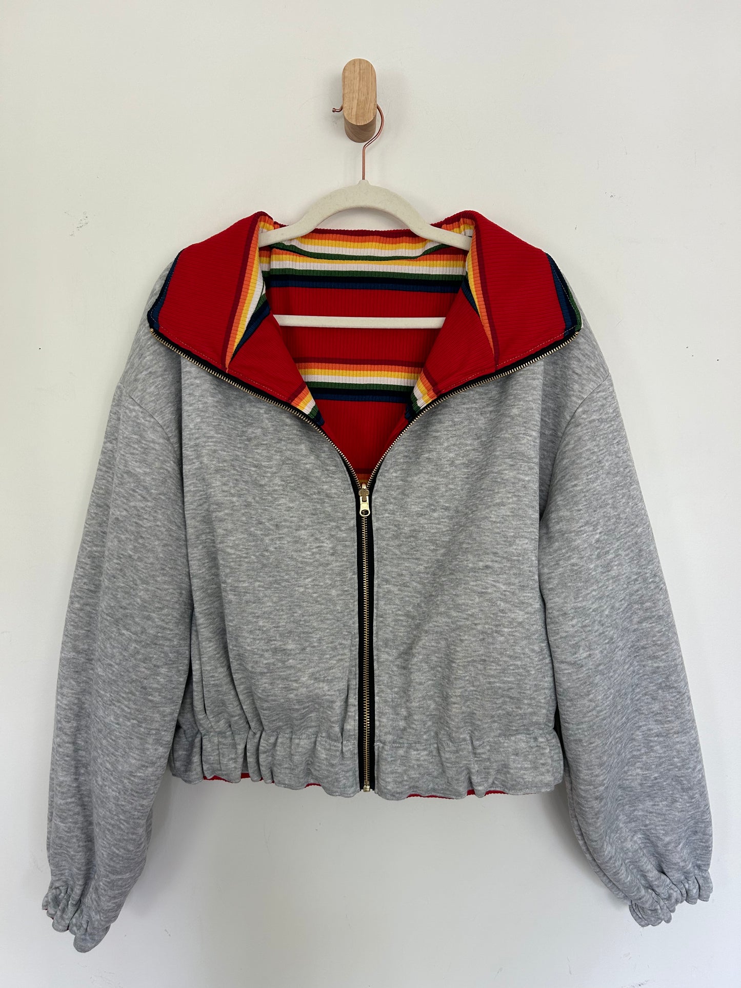 Reversible Upcycled Jacket - Cozy, Oversized & Handmade in San Diego