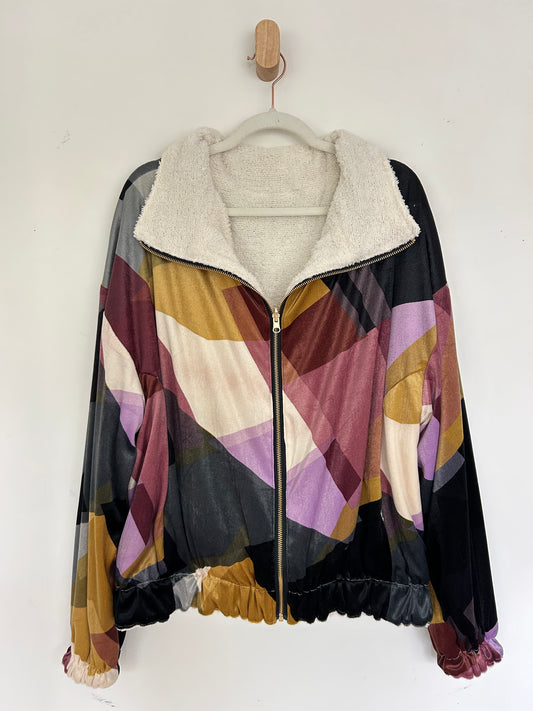 Reversible Upcycled Jacket - Cozy, Oversized & Handmade in San Diego