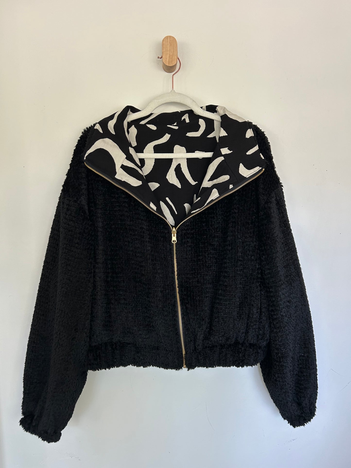 Reversible Upcycled Jacket - Cozy, Oversized & Handmade in San Diego