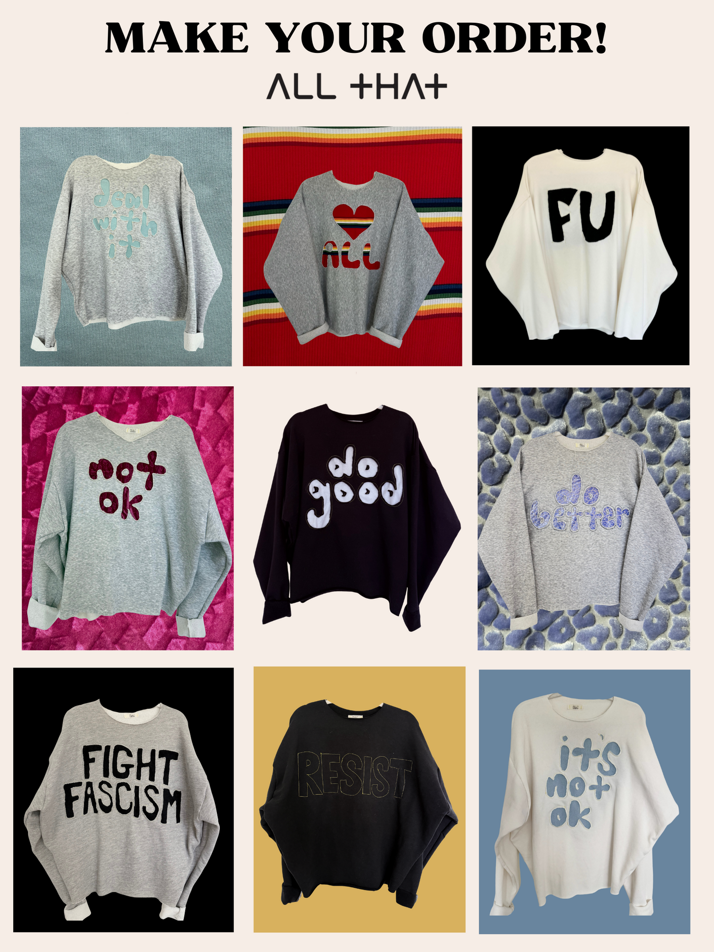“Passive Protest” Pullover Sweatshirt (Customize Your Own!)