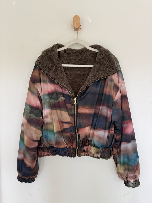 Reversible Upcycled Jacket - Cozy, Oversized & Handmade in San Diego