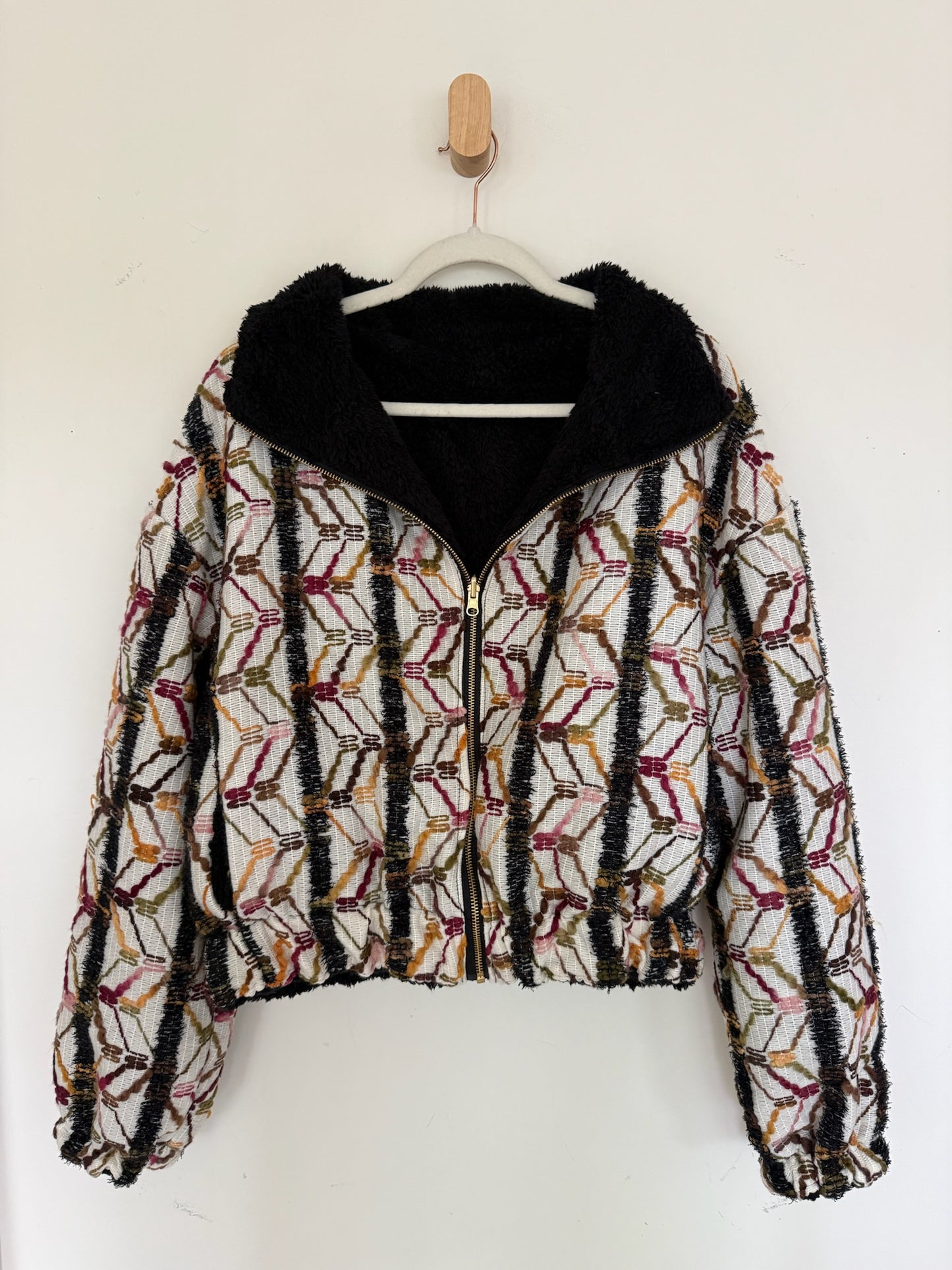 Reversible Upcycled Jacket - Cozy, Oversized & Handmade in San Diego