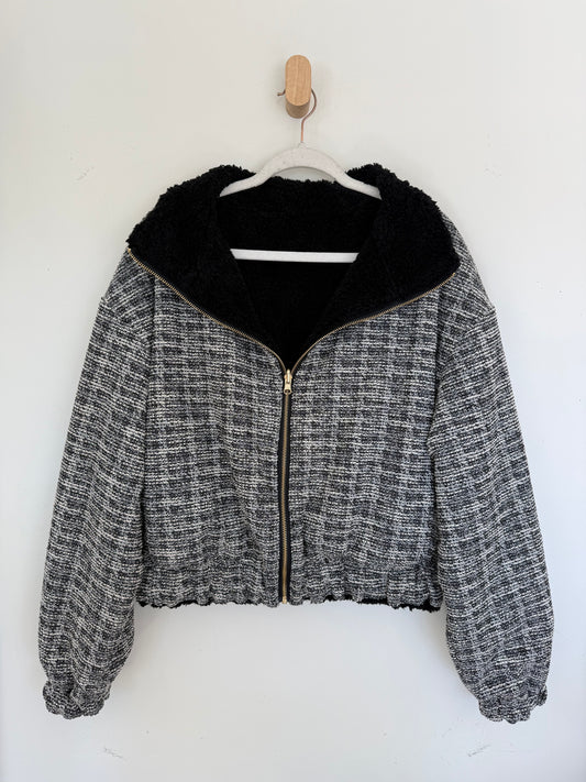 Reversible Upcycled Jacket - Cozy, Oversized & Handmade in San Diego