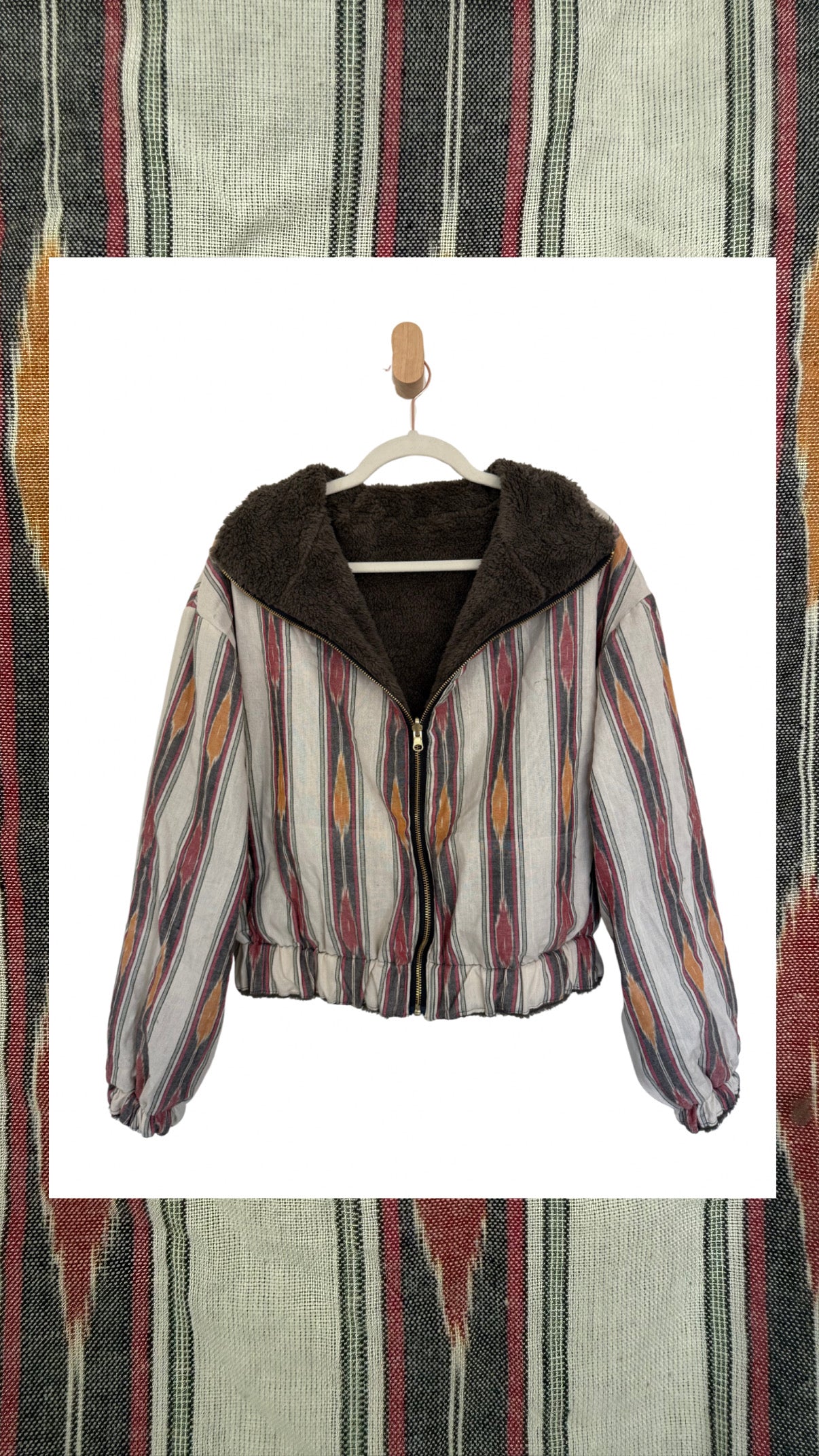 Reversible Upcycled Jacket - Cozy, Oversized & Handmade in San Diego